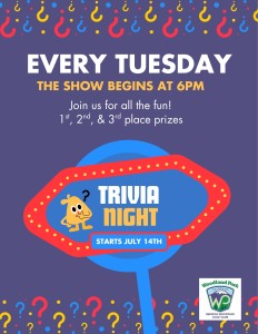 Trivia Night Every Tuesday at 6 p.m.